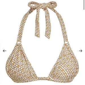 Monday Swimwear Morocco Top in Sun Geo Lynx